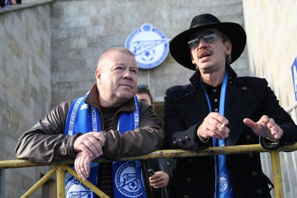 Сергей Селин на матче «Зенита» с подмосковным Сатурном