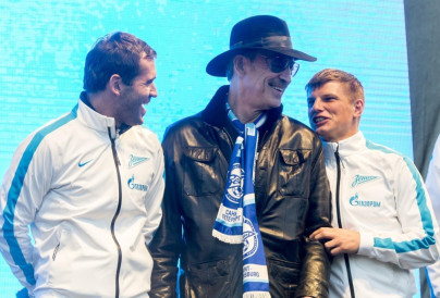 Празднование 90-летия «Зенита» на стрелке Васильевского острова