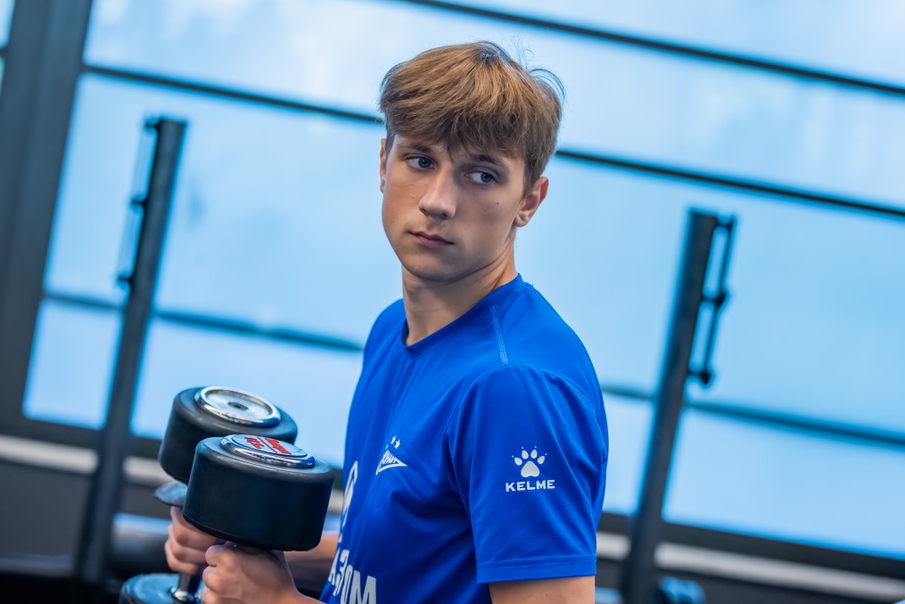 Первые учебно-тренировочные сборы «Зенита»-м в Турции: 1 февраля, тренировка в тренажерном зале