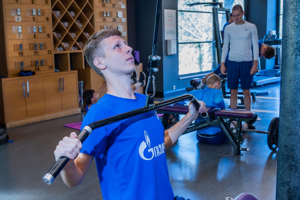 Первые учебно-тренировочные сборы «Зенита»-м в Турции: 1 февраля, тренировка в тренажерном зале