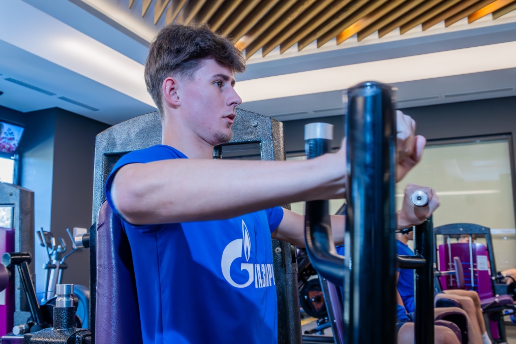 Первые учебно-тренировочные сборы «Зенита»-м в Турции: 1 февраля, тренировка в тренажерном зале