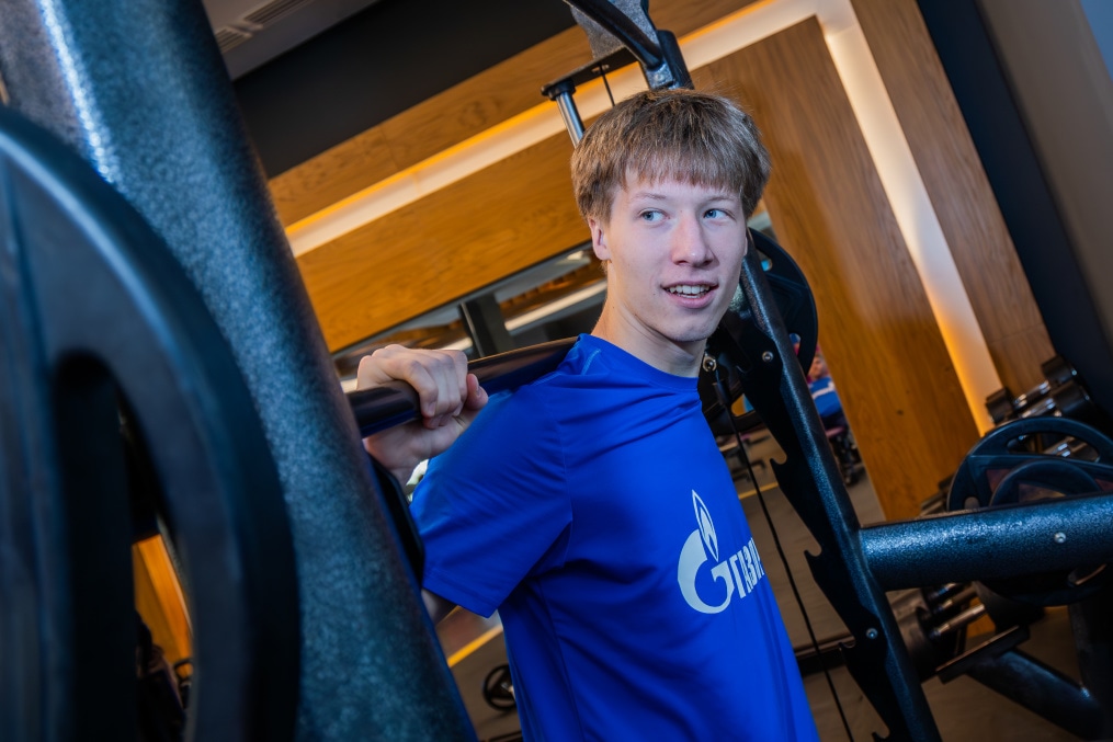 Первые учебно-тренировочные сборы «Зенита»-м в Турции: 1 февраля, тренировка в тренажерном зале