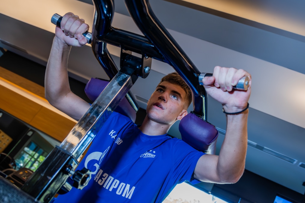 Первые учебно-тренировочные сборы «Зенита»-м в Турции: 1 февраля, тренировка в тренажерном зале