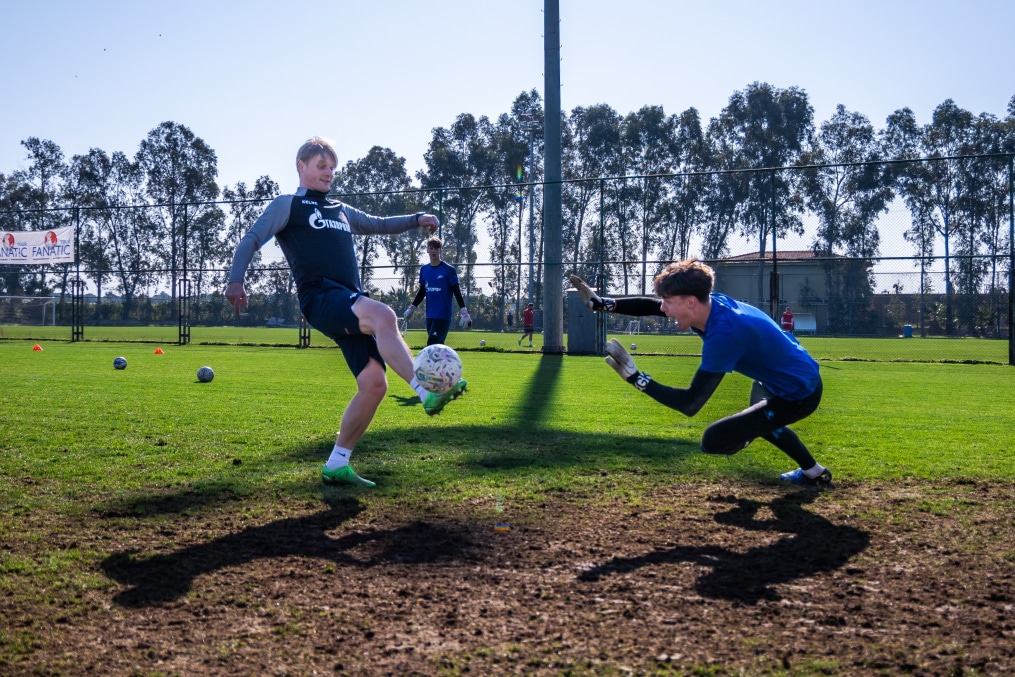 Первые учебно-тренировочные сборы «Зенита»-м в Турции: 2 февраля, утренняя тренировка