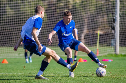 Первые учебно-тренировочные сборы «Зенита»-м в Турции: 2 февраля, утренняя тренировка