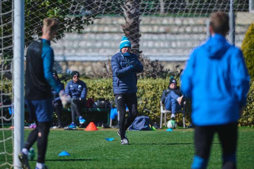 Вторые учебно-тренировочные сборы «Зенита»-м в Турции: 23 февраля, вечерняя тренировка на поле