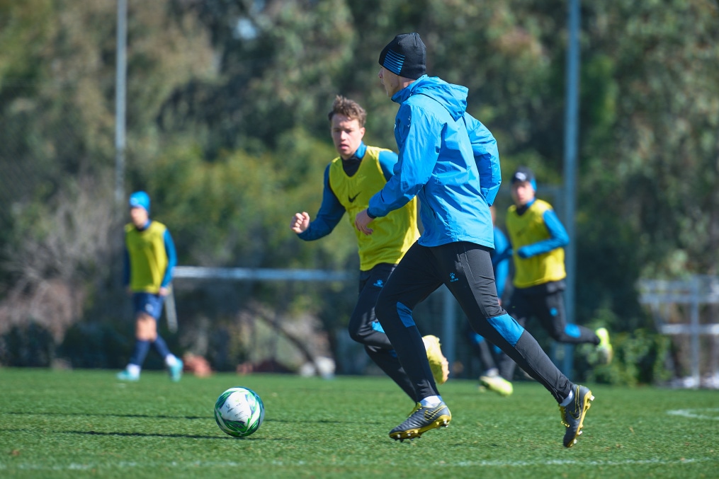 Вторые учебно-тренировочные сборы «Зенита»-м в Турции: 23 февраля, вечерняя тренировка на поле