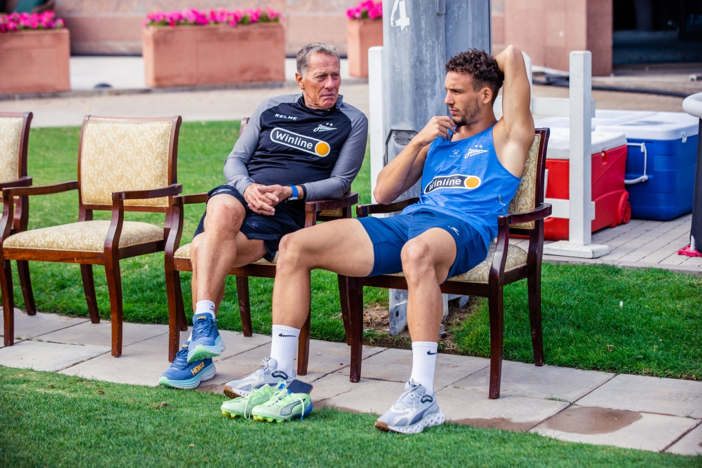 Открытая тренировка в Абу-Даби перед матчем с ЦСКА