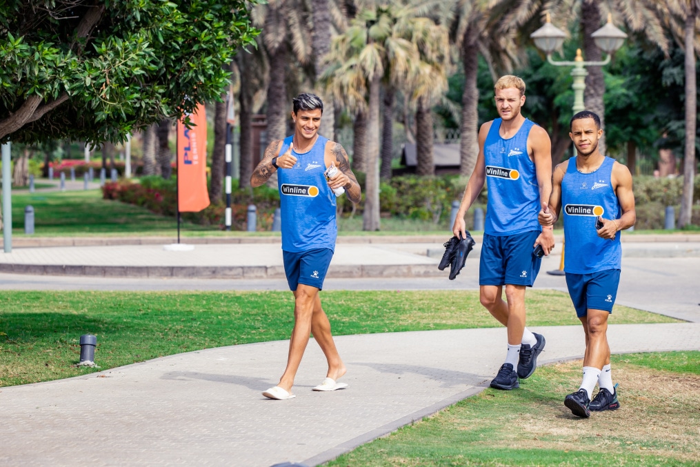 Открытая тренировка в Абу-Даби перед матчем с ЦСКА