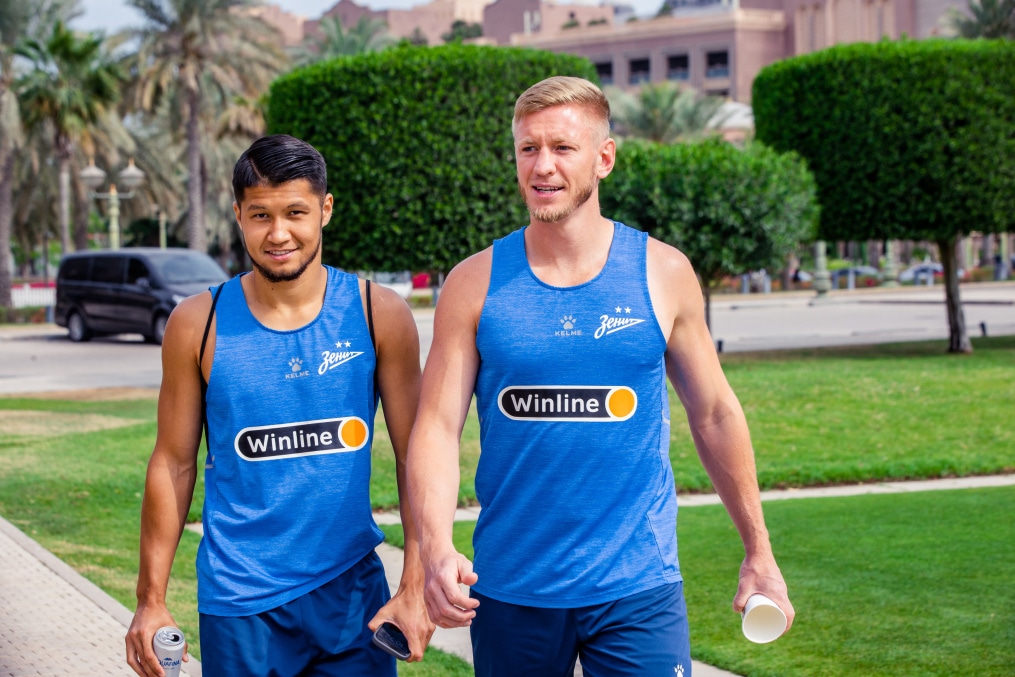 Открытая тренировка в Абу-Даби перед матчем с ЦСКА