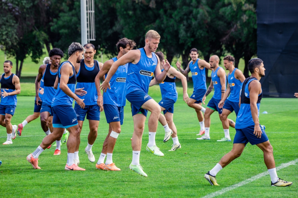 Открытая тренировка в Абу-Даби перед матчем с ЦСКА