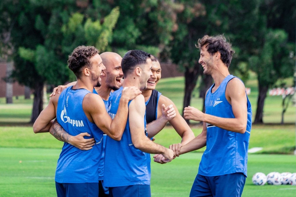 Открытая тренировка в Абу-Даби перед матчем с ЦСКА