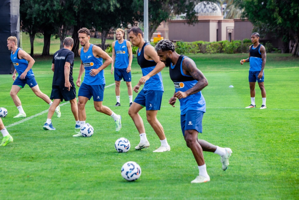 Открытая тренировка в Абу-Даби перед матчем с ЦСКА
