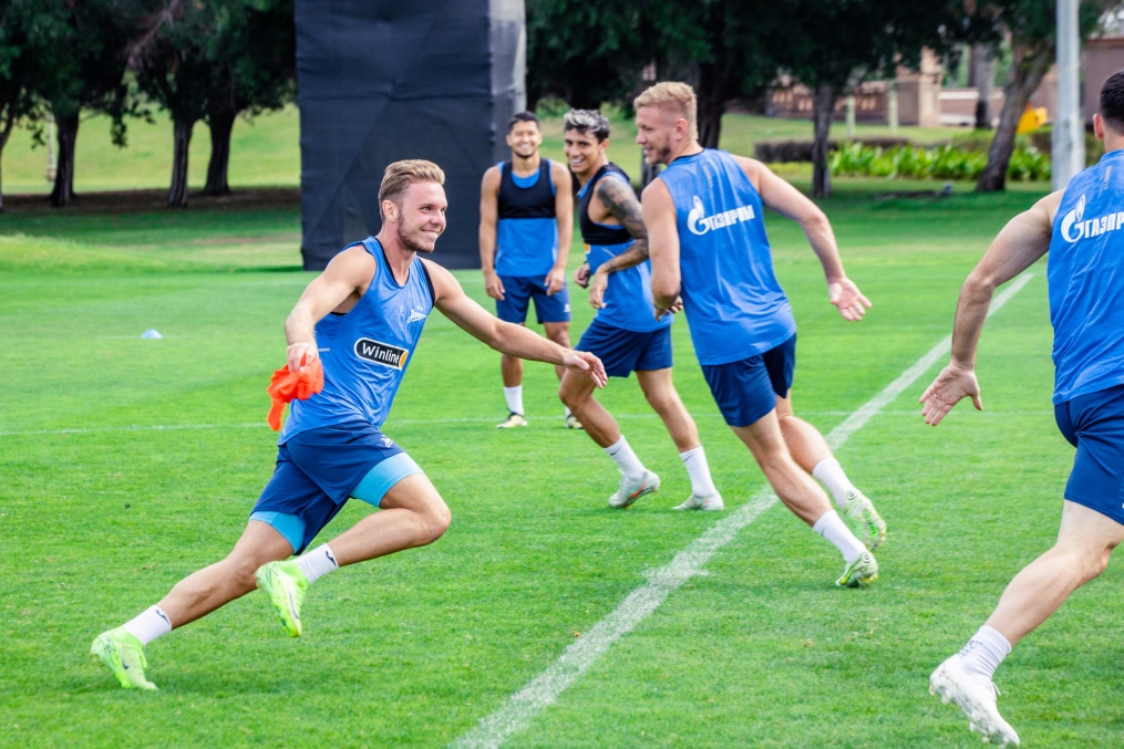 Открытая тренировка в Абу-Даби перед матчем с ЦСКА