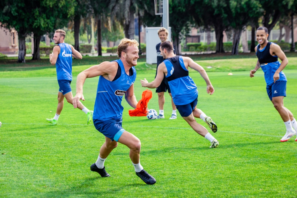 Открытая тренировка в Абу-Даби перед матчем с ЦСКА