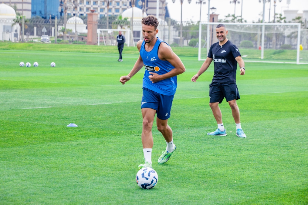 Открытая тренировка в Абу-Даби перед матчем с ЦСКА