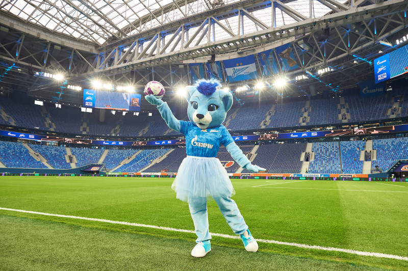 Львица в голубом: новый талисман женской команды «Зенита»!