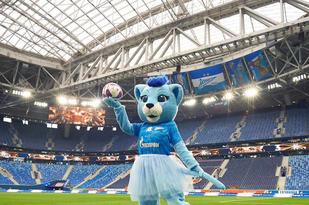 Львица в голубом: новый талисман женской команды «Зенита»!