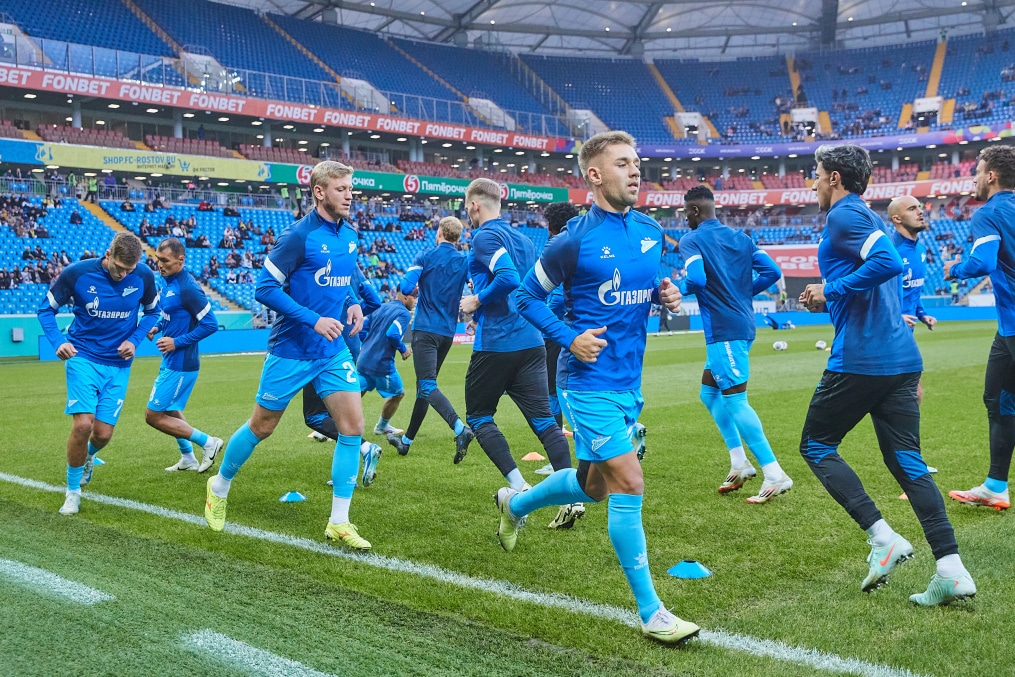 «Ростов» — «Зенит»: разминка команды перед матчем