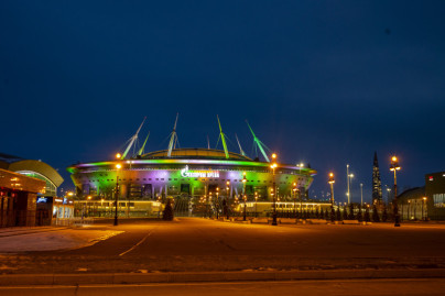 Художественная подсветка «Газпром Арены»