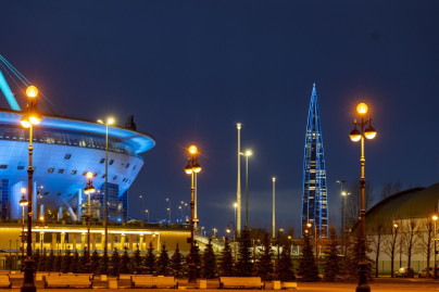 Художественная подсветка «Газпром Арены»