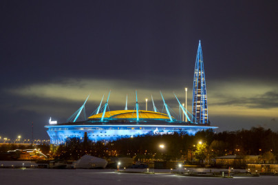 Художественная подсветка «Газпром Арены»