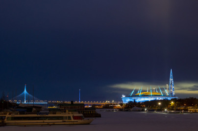 Художественная подсветка «Газпром Арены»