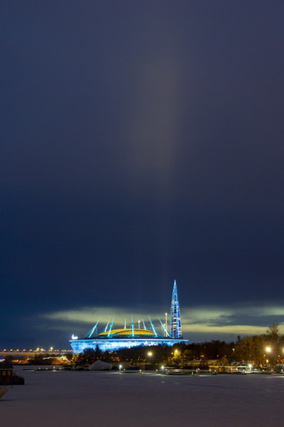 Художественная подсветка «Газпром Арены»