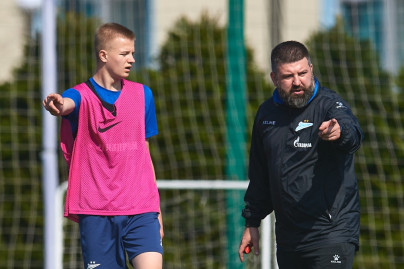 Тренировка юношеской команды U-16 
