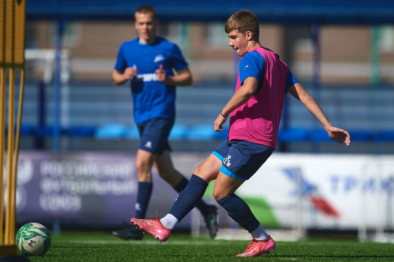 Тренировка молодежной команды «Зенита»