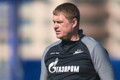 Тренировка молодежной команды «Зенита»