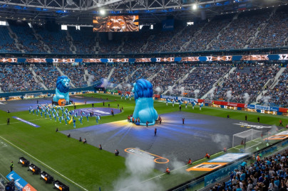 «Все в наших цветах»: болельщики на матче «Зенит»—«Химки»