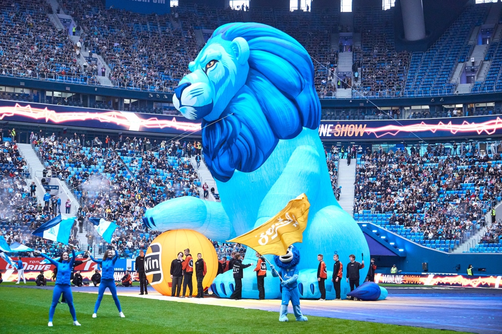 Реклама на матче «Зенит» — «Химки»