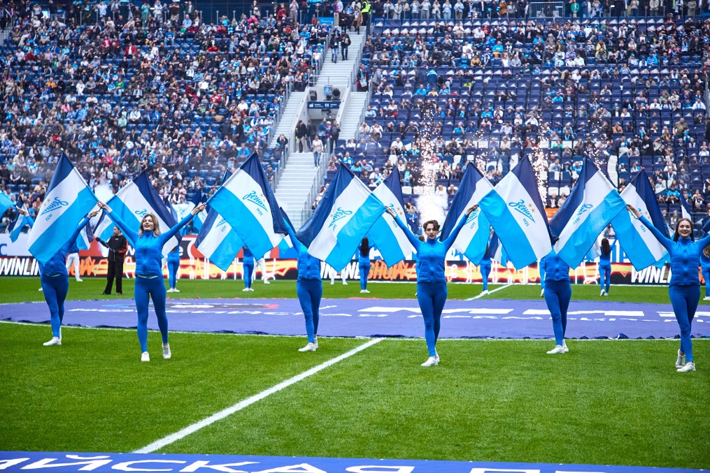 Реклама на матче «Зенит» — «Химки»