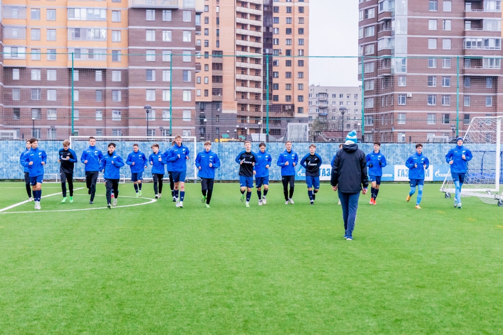 Тренировка «Зенита»-м перед матчем с ФК «Ахмат»