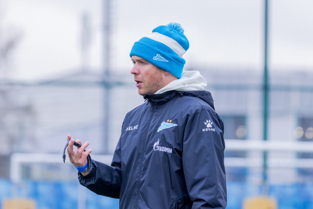 Тренировка «Зенита»-м перед матчем с ФК «Ахмат»