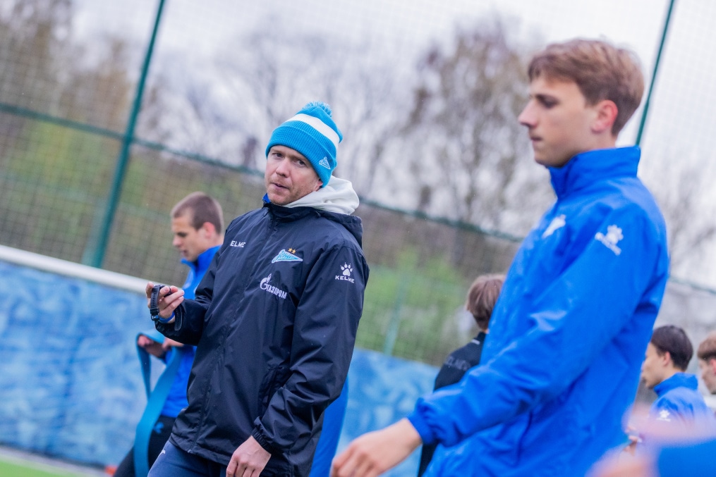 Тренировка «Зенита»-м перед матчем с ФК «Ахмат»