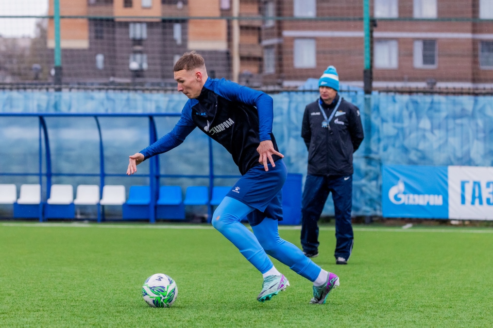 Тренировка «Зенита»-м перед матчем с ФК «Ахмат»