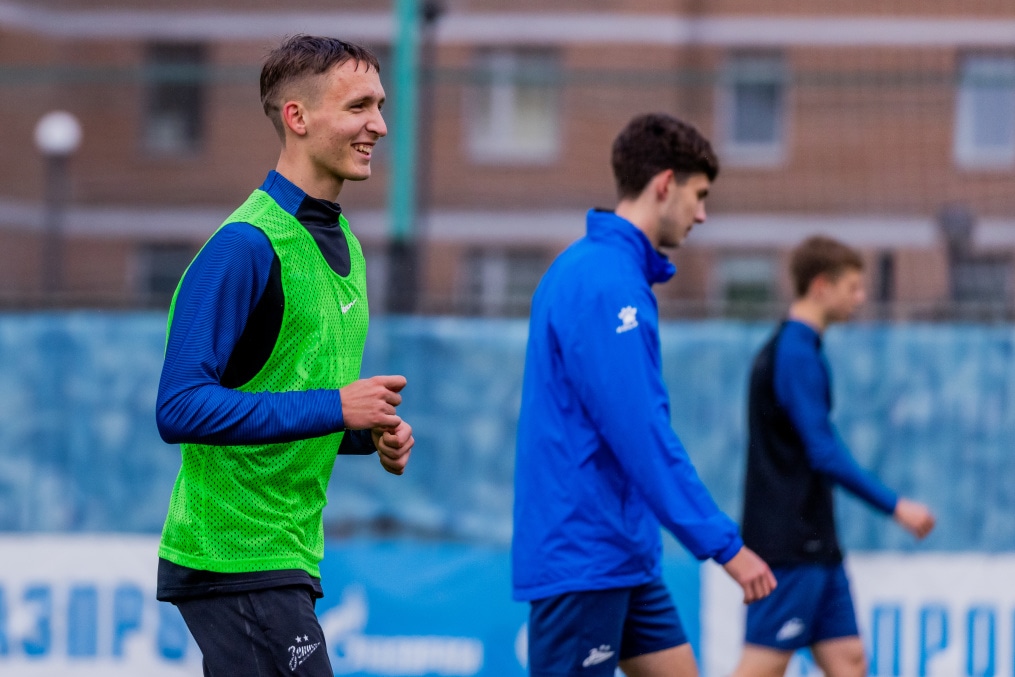 Тренировка «Зенита»-м перед матчем с ФК «Ахмат»