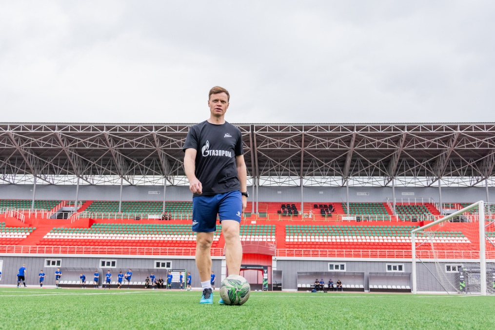 Тренировка молодежной команды «Зенит» в Грозном