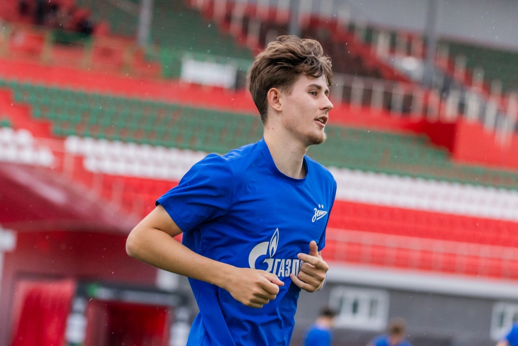 Тренировка молодежной команды «Зенит» в Грозном