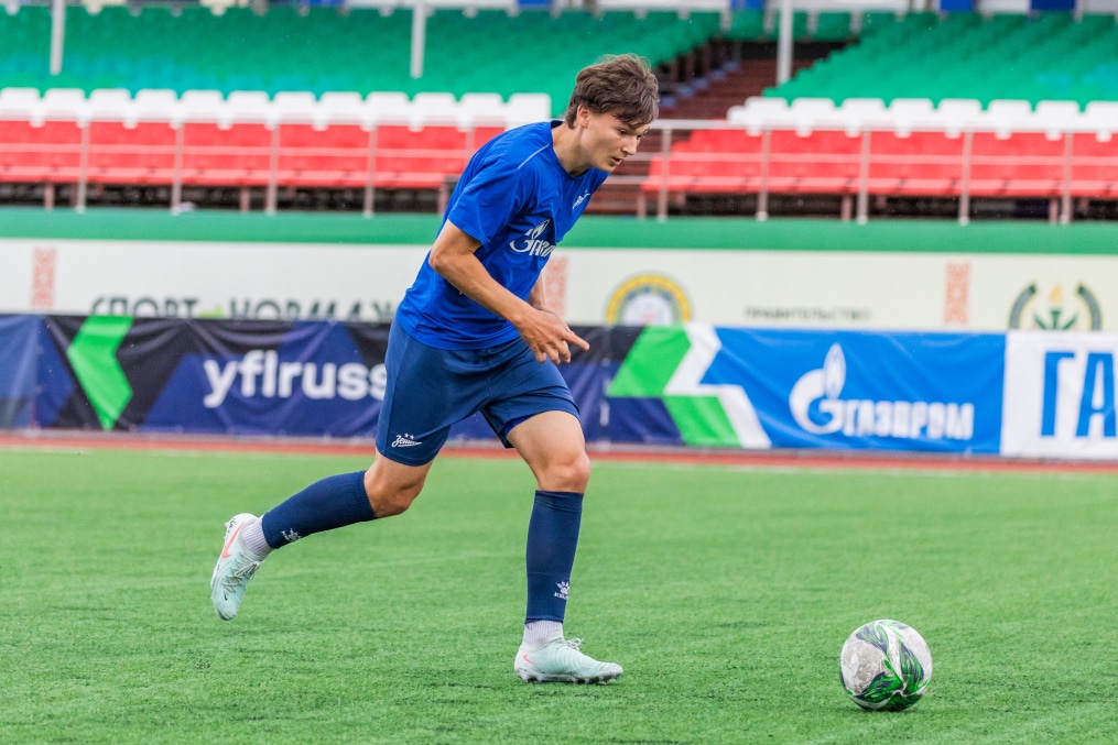 Тренировка молодежной команды «Зенит» в Грозном