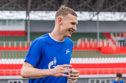 Тренировка молодежной команды «Зенит» в Грозном