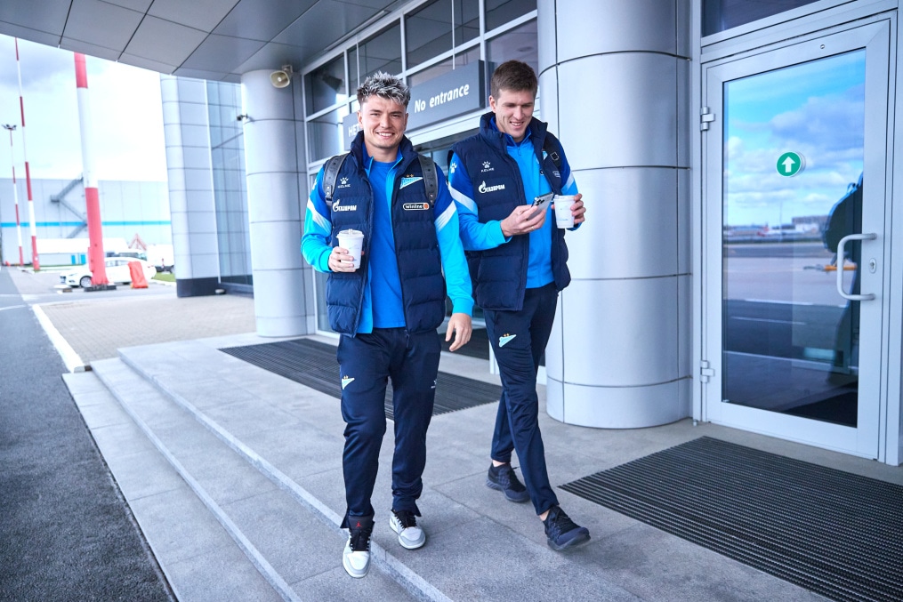 Вылет команды в Москву на матч с «Динамо»