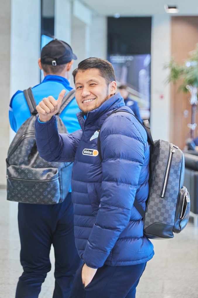 Вылет команды в Москву на матч с «Динамо»