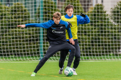 Тренировка «Зенита»-м перед матчем с ФК «Ростов»-м