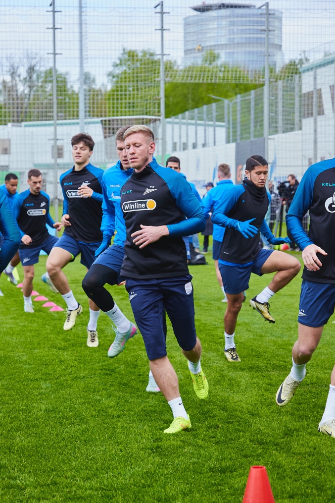 Открытая тренировка «Зенита» перед матчем с «Ахматом»