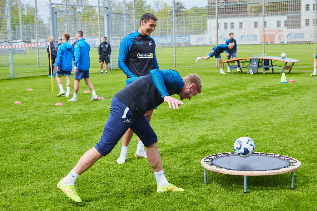 Открытая тренировка «Зенита» перед матчем с «Ахматом»