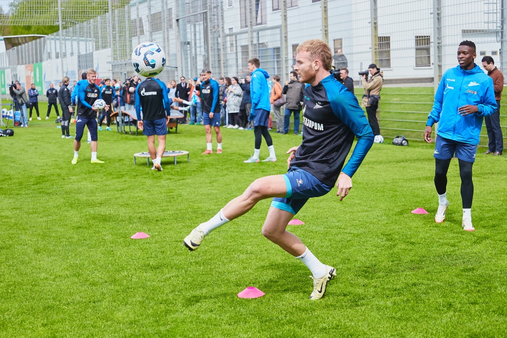 Открытая тренировка «Зенита» перед матчем с «Ахматом»