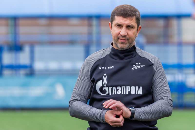 Тренировка юношеской команды «Зенит» U-17 перед матчем с «Локомотивом»